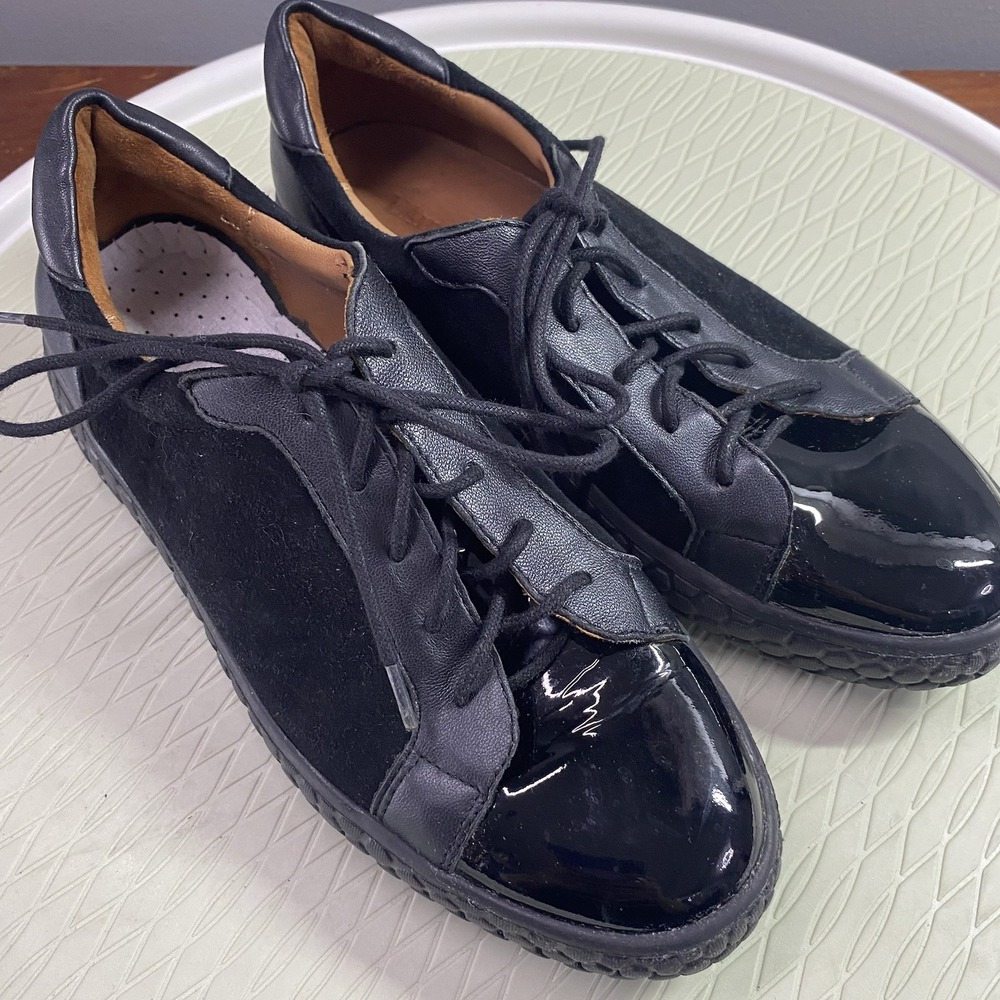L'AMOUR‎ DES PIEDS Womens 7M Black Leather Casual Shoes. Great Cond